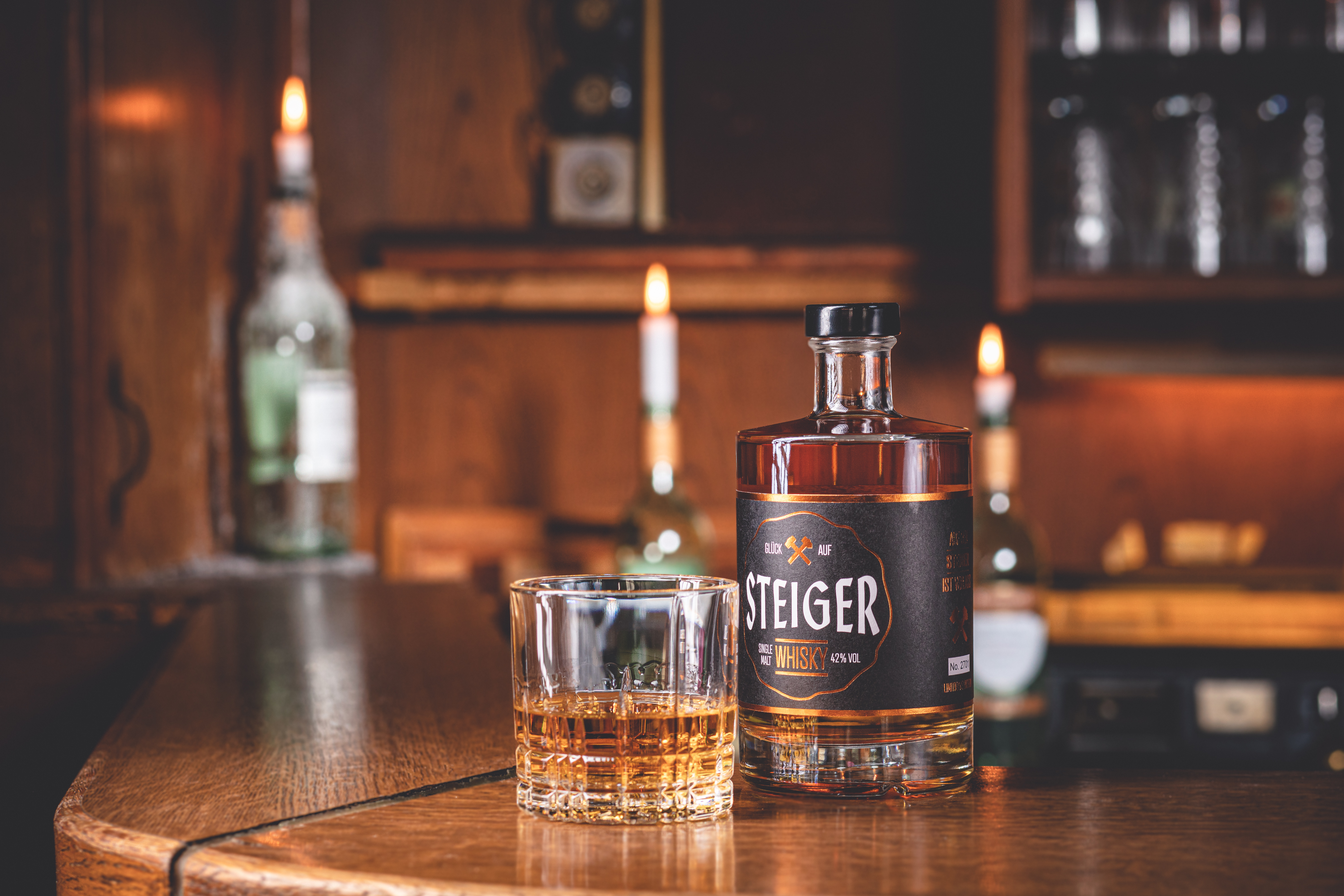 Steiger Whisky - Single Malt inkl. Gläser und Untersetzer