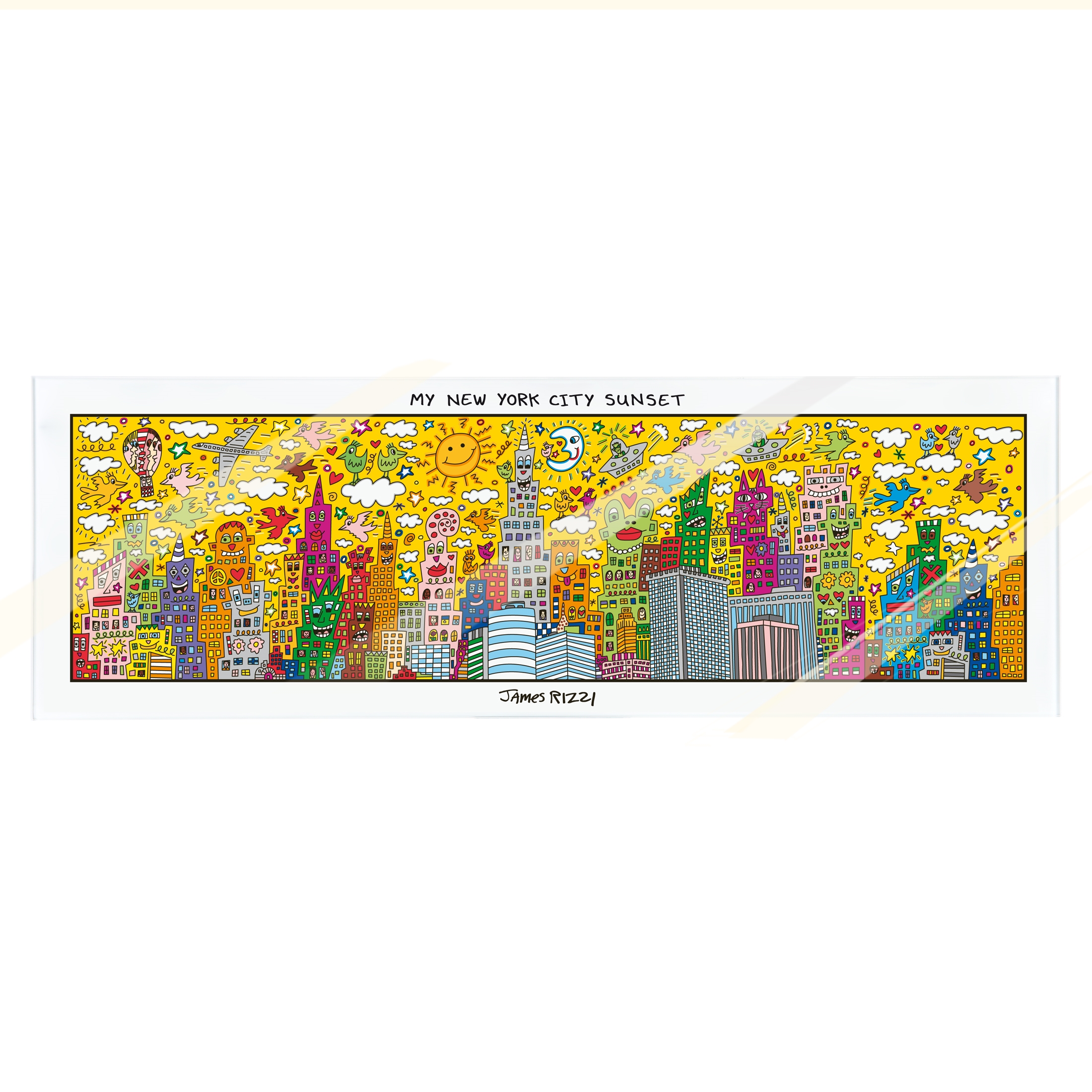 Magnettafel My New York City Sunset – James Rizzi
