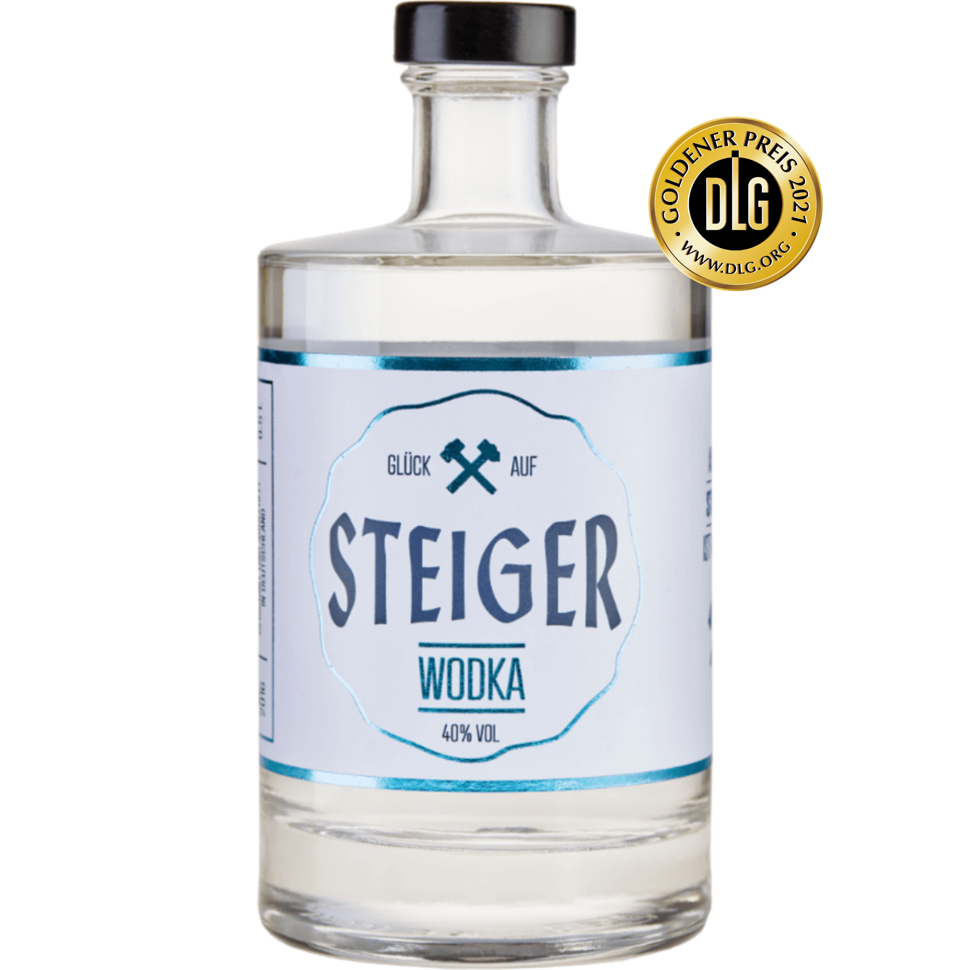 Steiger Wodka inkl. Gläser und Untersetzer