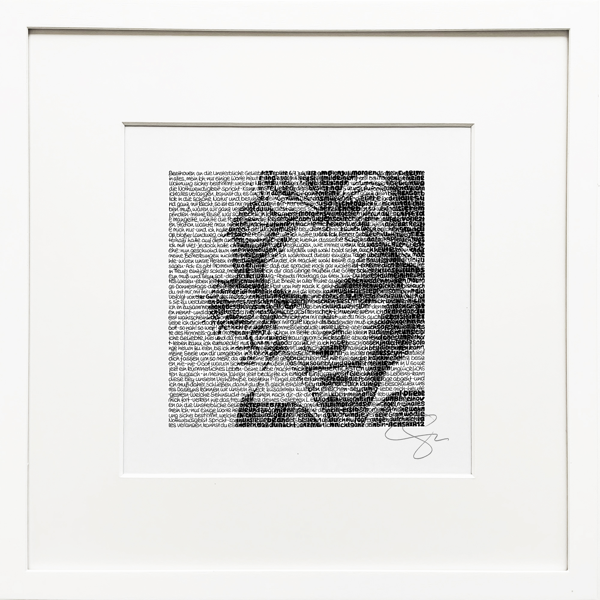 Bild Wortmalerei SAXA Edition – Ludwig van Beethoven