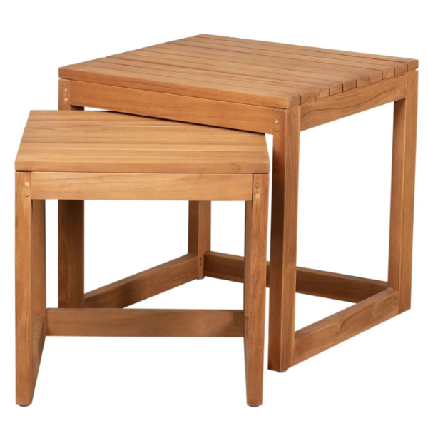 Beistelltische Verwood 2er Set Teak
