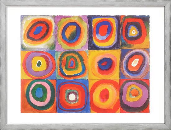 Gemälde Farbstudie Quadrate (1913) - Wassily Kandinsky