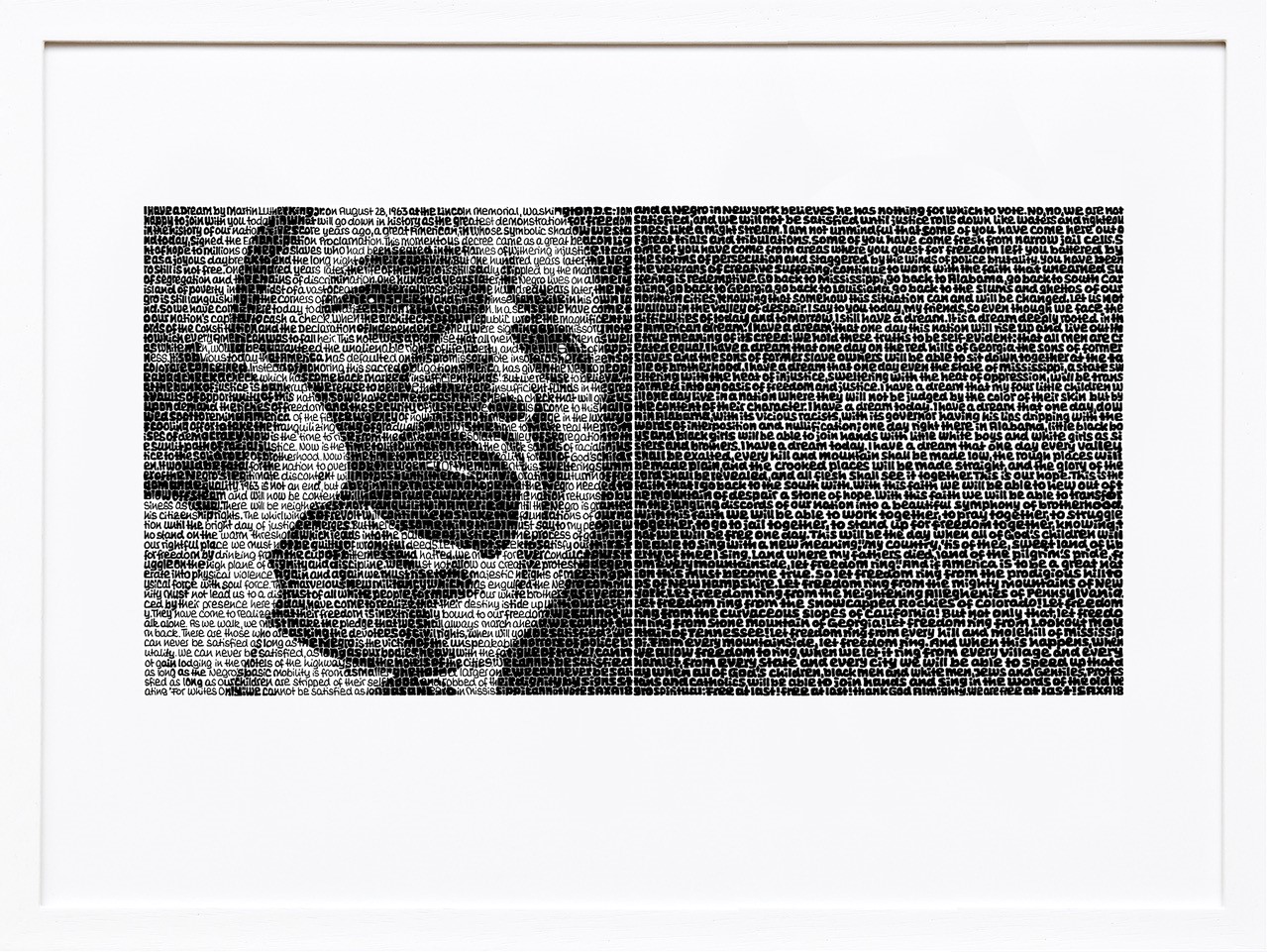 Bild Wortmalerei SAXA Edition –  Martin Luther King