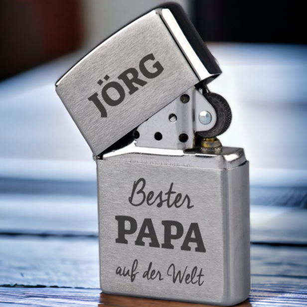 Zippo "Bester Papa" - personalisiert