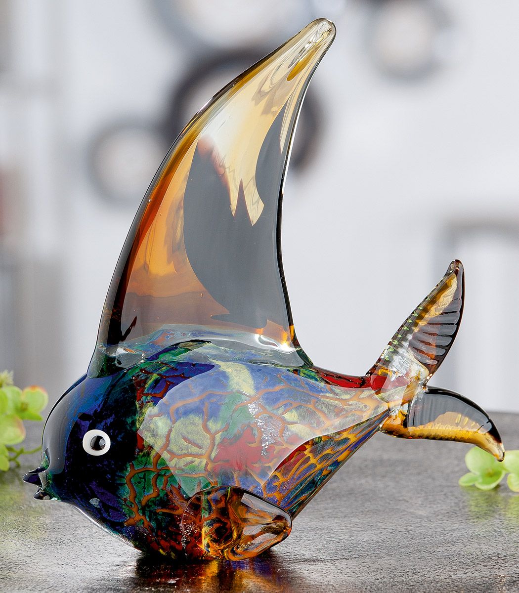 Glasskulptur Fisch Pondo (Höhe 27cm)