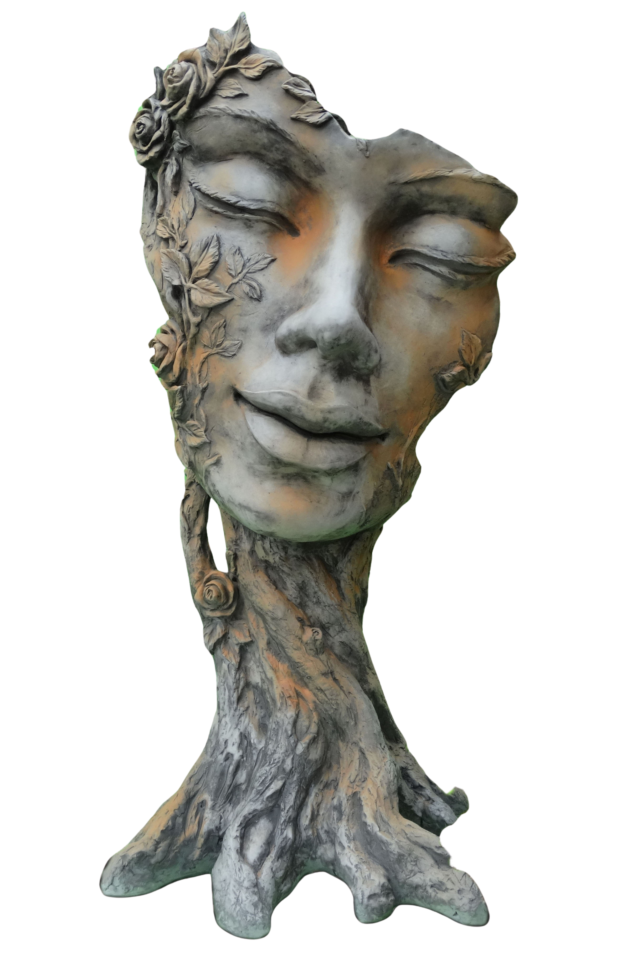 Gartenskulptur | Rosteffekt – Waldhüterin "Flora"