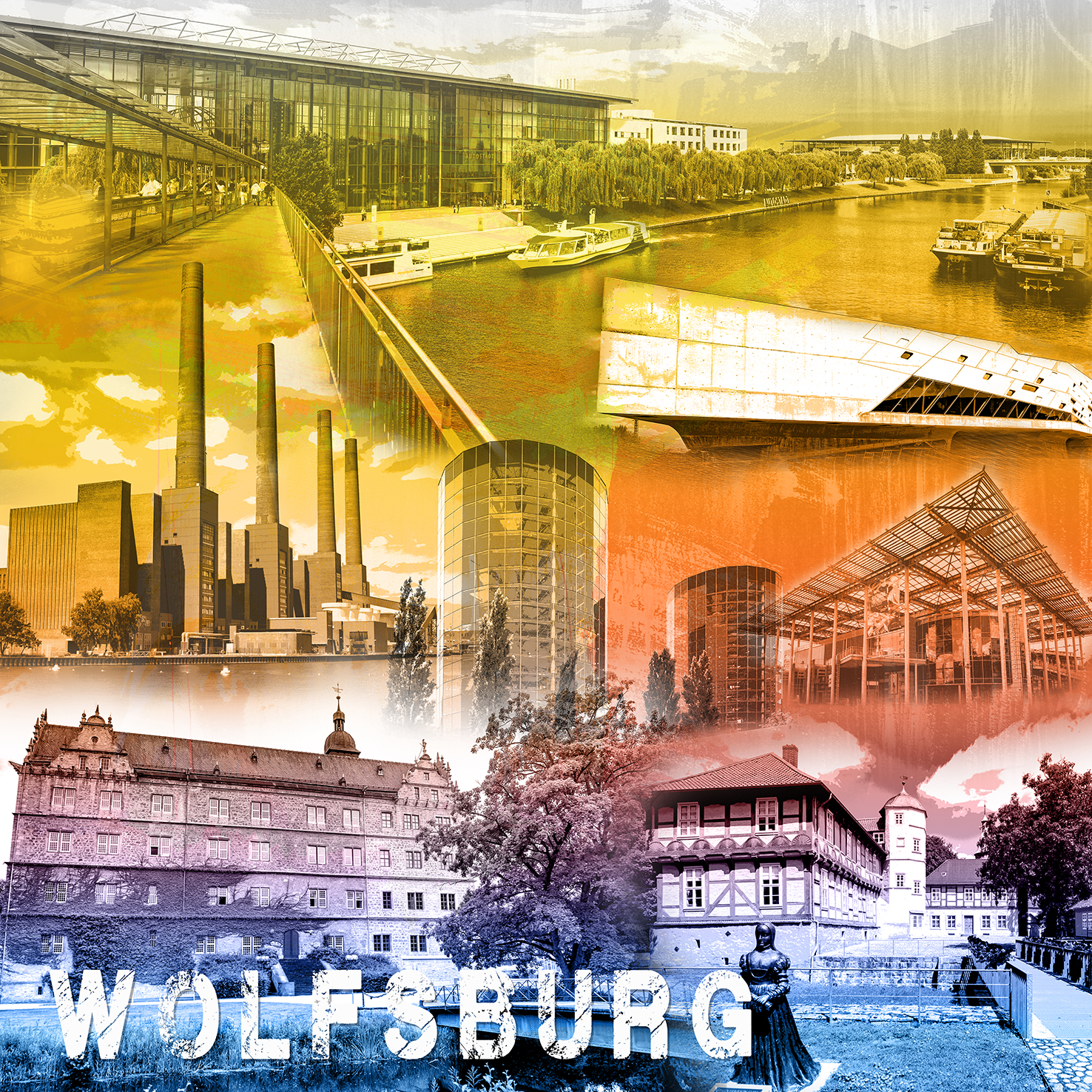 Stadtcollage Wolfsburg