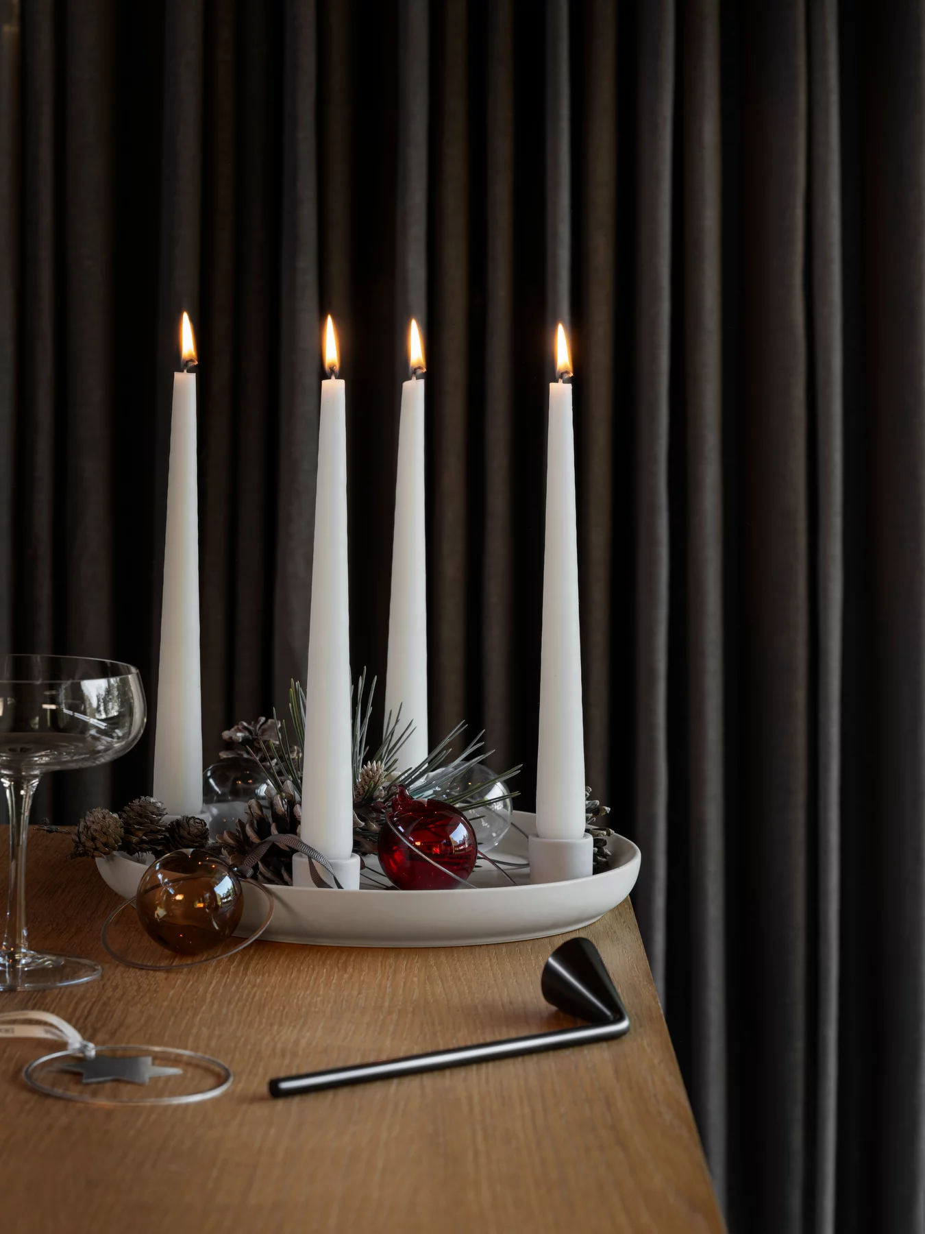 4er Set Weihnachtsschmuck -KITAI Sternmotiv