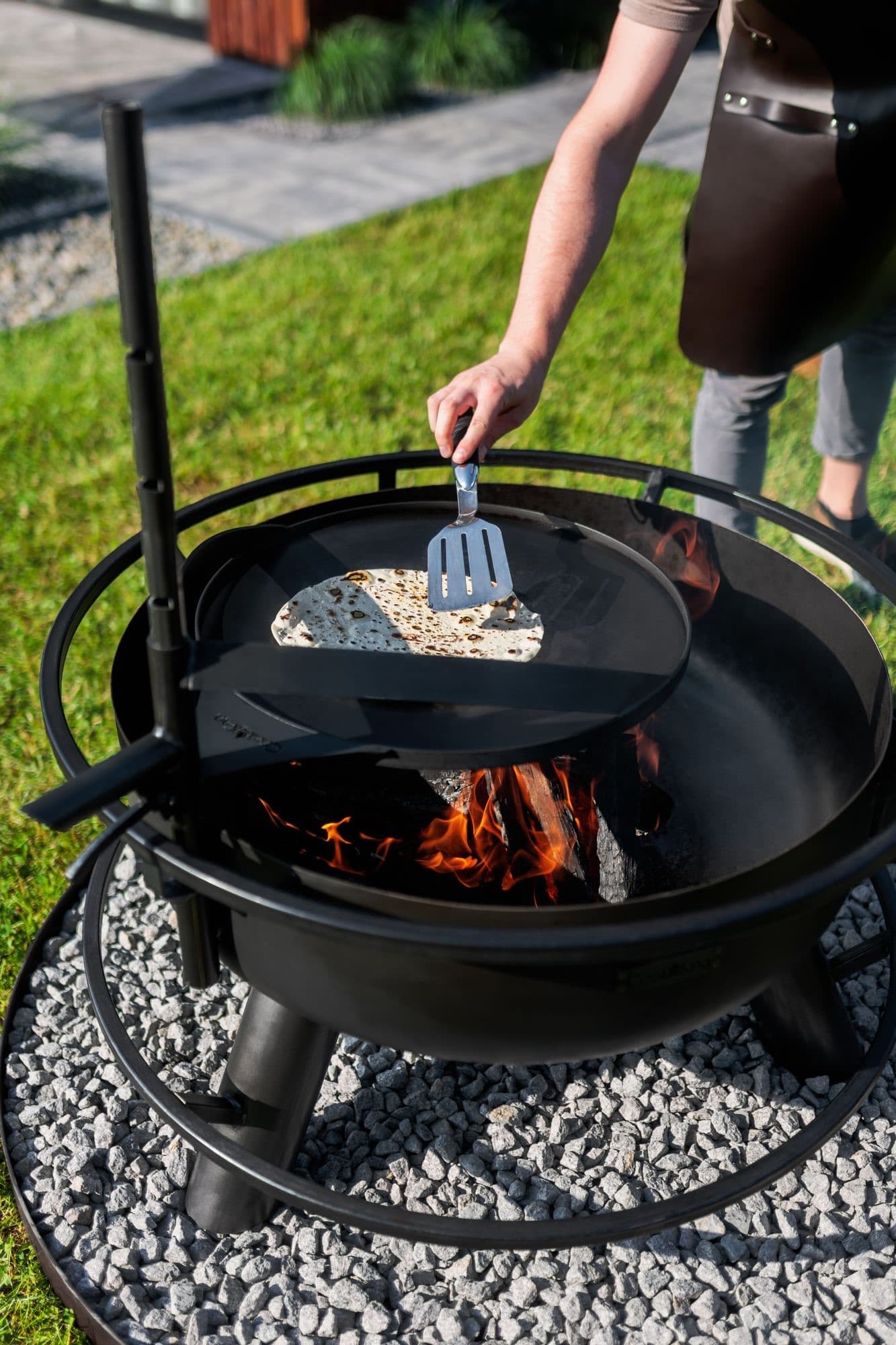 Grillplatte mit Griff für Feuerschale Arizona und Washington - Ø 50 cm