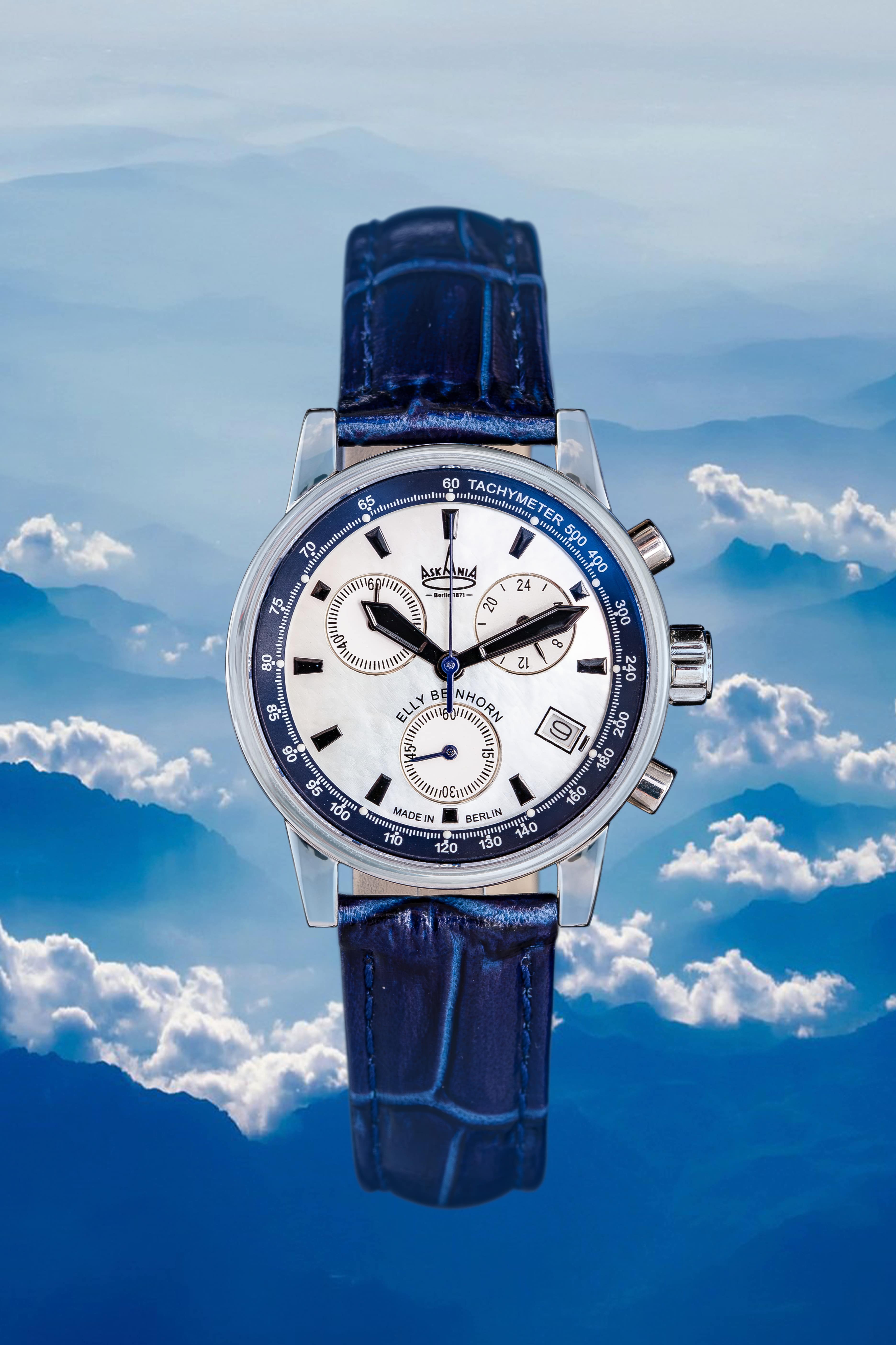 Armbanduhr - ASKANIA ELLY BEINHORN Chronograph blau