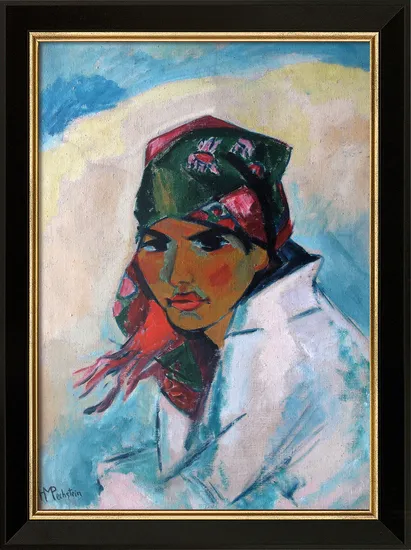 Gemälde | Lotte mit Kopftuch – Max Pechstein 