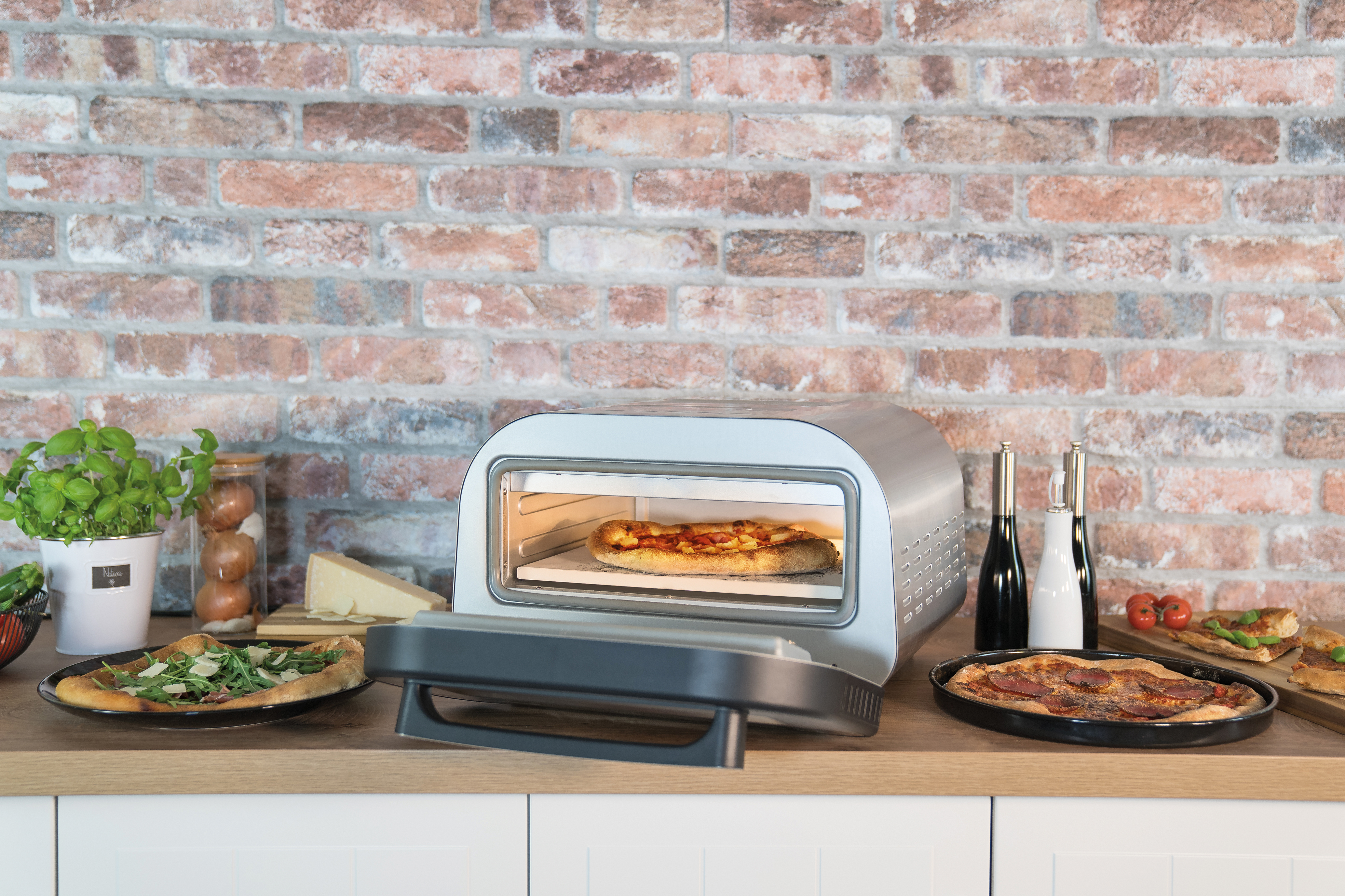  Pizzaofen mit digitalem Touch-Control-Display