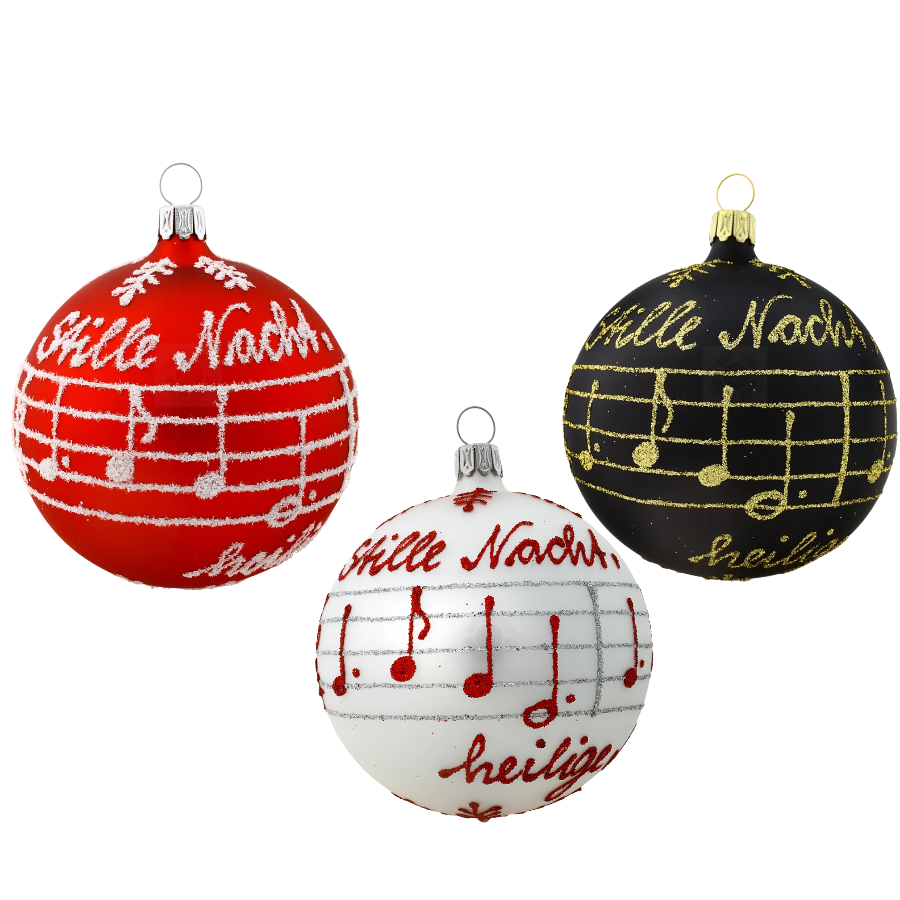 Weihnachtsbaumschmuck aus Glas – Stille Nacht