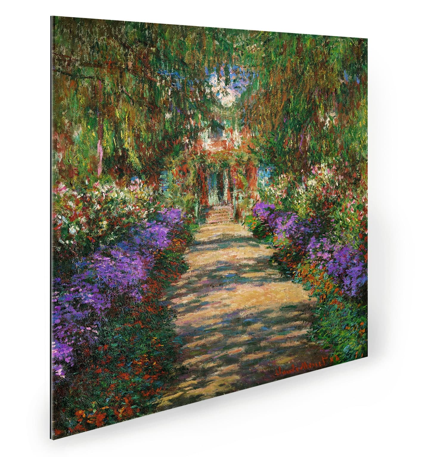 Gemälde Garten in Giverny - Claude Monet (1902), Acryl