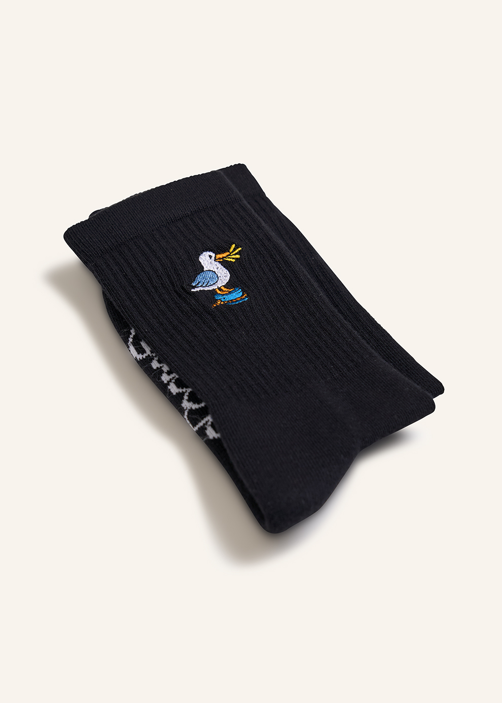 Socken mit maritimen Motiv | schwarz