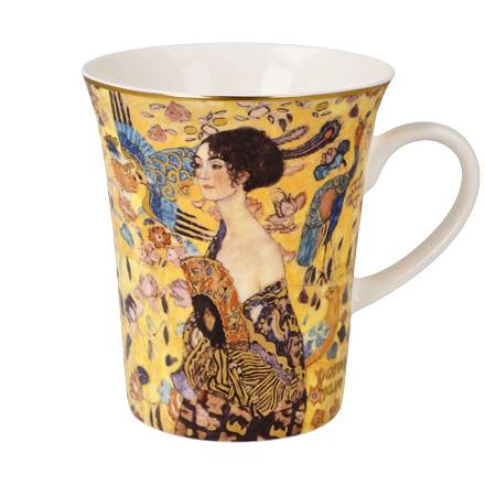 Künstlertasse | Dame mit Fächer – Gustav Klimt