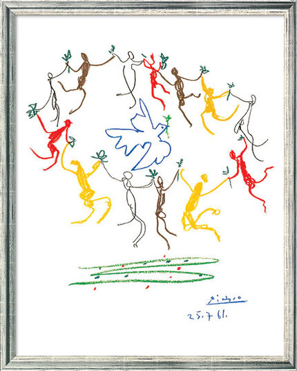 Gemälde "Der Reigen" (1961), gerahmt - Pablo Picasso