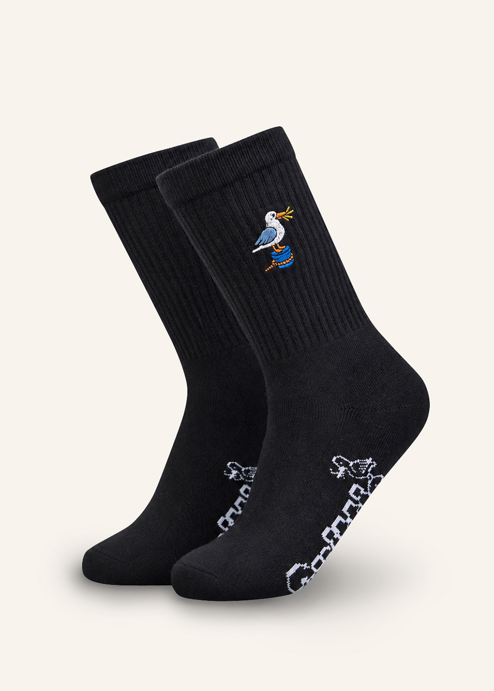 Socken mit maritimen Motiv | schwarz
