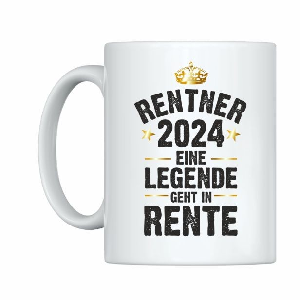 Tasse RentnerIn 2024 - Eine Legende geht in Rente