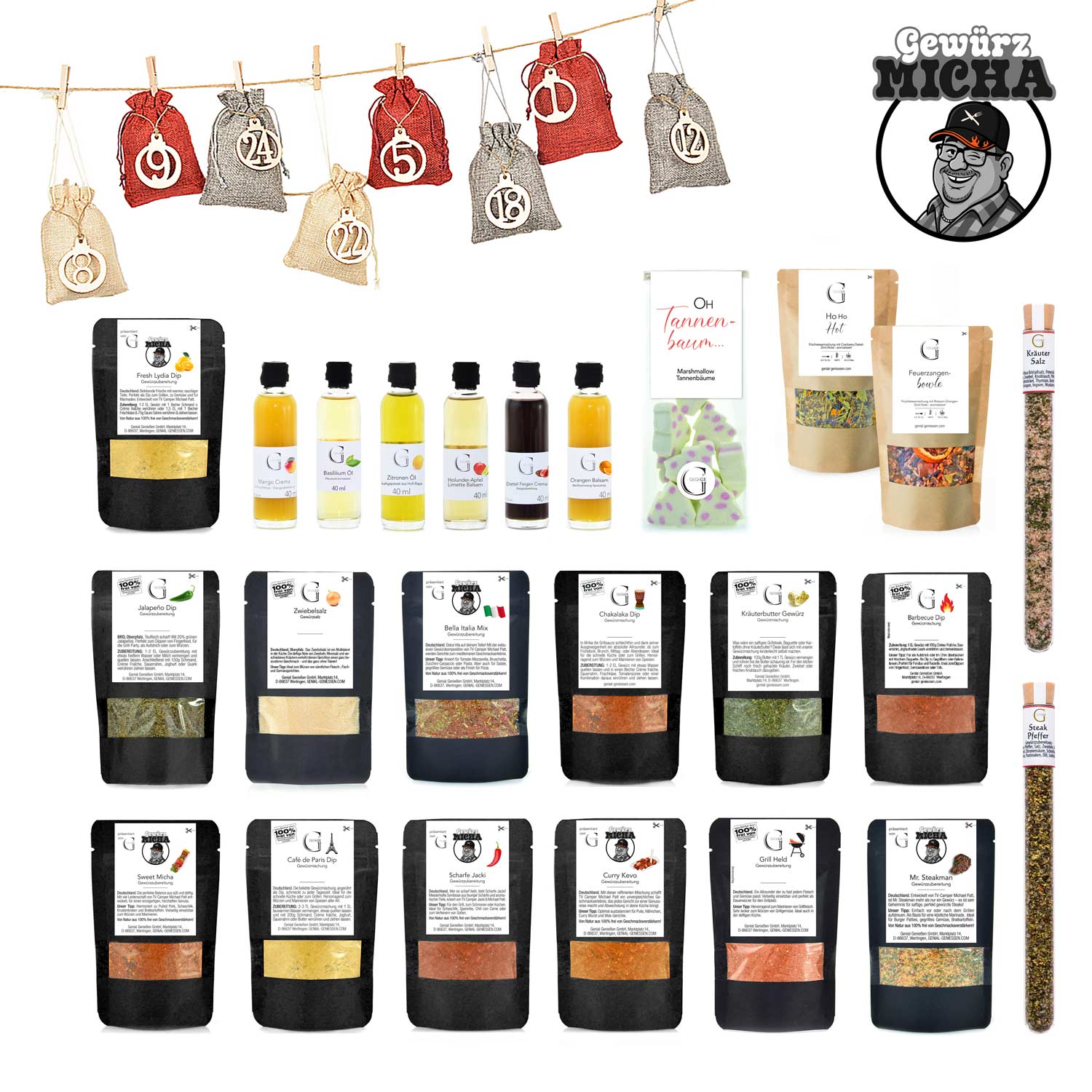 Adventskalender-Set | Gewürz-Micha
