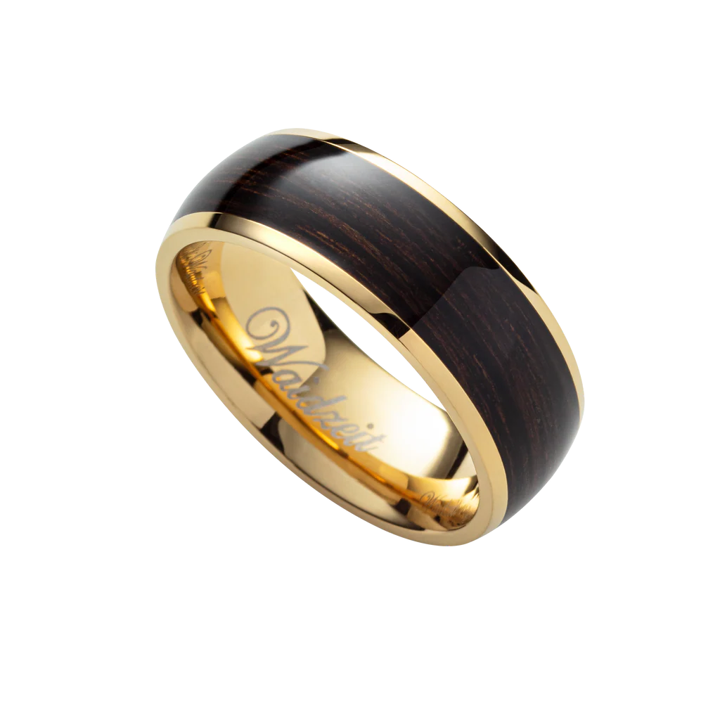 Herren Ring |  Gold & Mooreiche – Harmonie