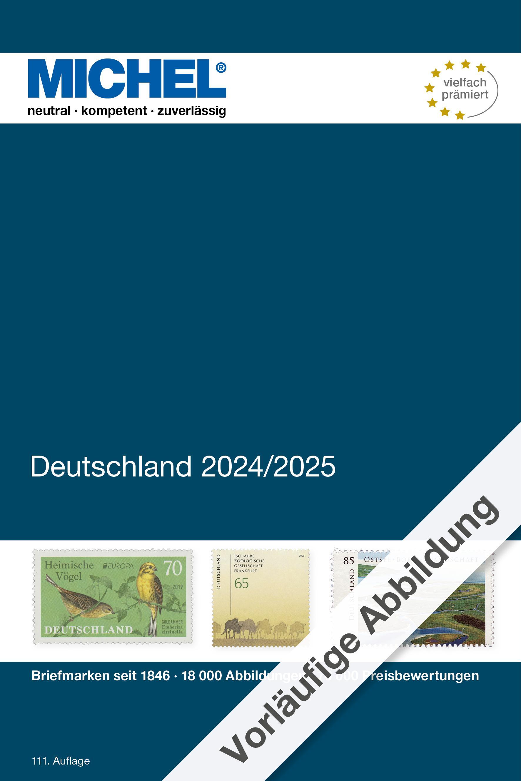 Deutschland 2024/2025 Briefmarken seit 1849